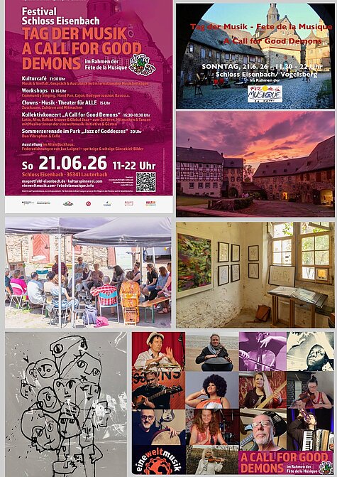 Bild vom Flyer, Tag(e) der Musik - am Kulturort Schloß Eisenbach